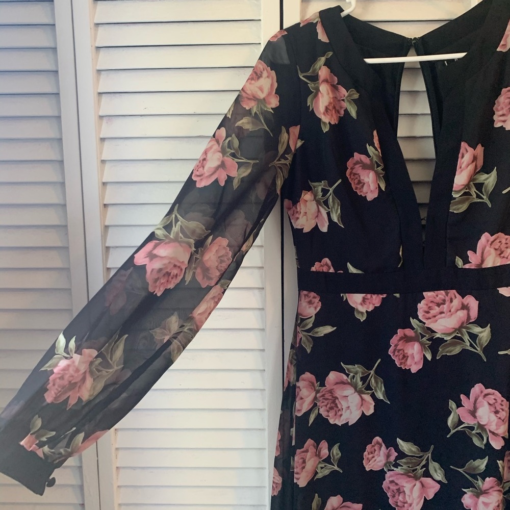 Floral Lulus Maxi Dress